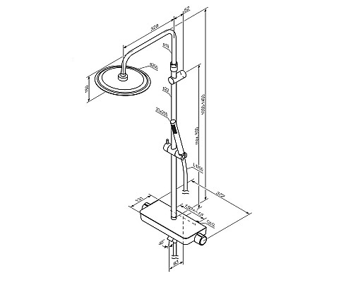 Душевая система Damixa Scandinavian Pure 936760000 с термостатом Хром