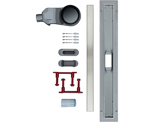 Душевой лоток Logan L002L-750 с решеткой Нержавеющая сталь / под плитку