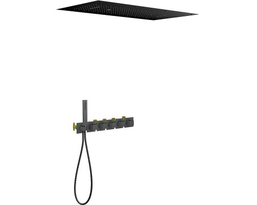 Душевая система Timo Petruma SX-5329/03SM с термостатом Черная