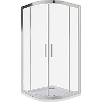 Душевой уголок Good Door Cofe R-100-C-CH 100x100 КФ00023 профиль Хром стекло прозрачное