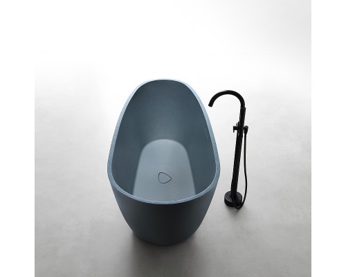 Ванна из искусственного камня Abber Dortmund 170x75 AM9911G Серая без гидромассажа