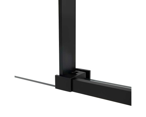 Душевой уголок Vincea Slim Soft 100x90 VSR-1SS9010CLB профиль Черный стекло прозрачное