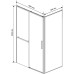 Душевой уголок Vincea Slim Soft 100x90 VSR-1SS9010CLB профиль Черный стекло прозрачное