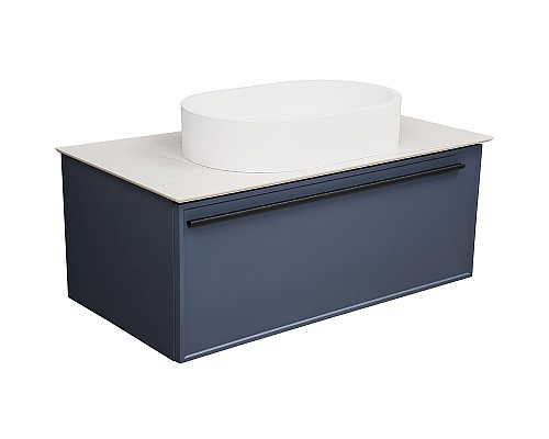 Тумба под раковину La Fenice Elba 100 FNC-01-ELB-BG-100 подвесная Синяя матовая