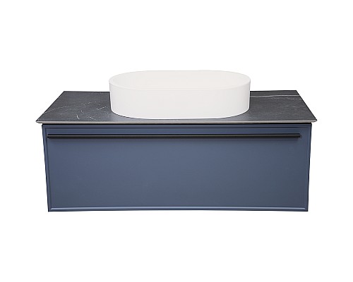 Тумба под раковину La Fenice Elba 100 FNC-01-ELB-BG-100 подвесная Синяя матовая