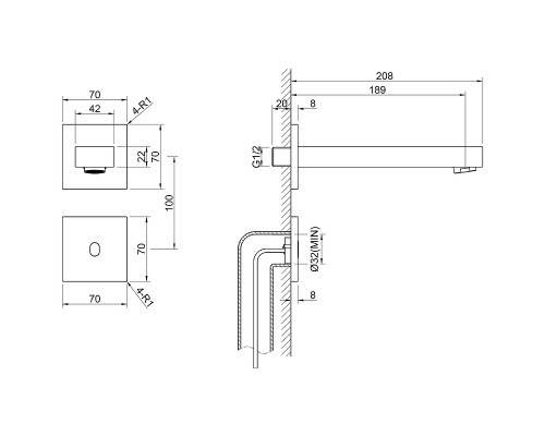 Смеситель для раковины Timo Selene 2073/00SM Хром