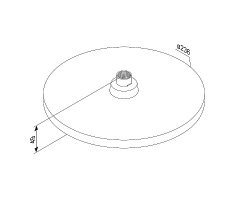 Верхний душ Damixa Apollo 947050300 Черный матовый