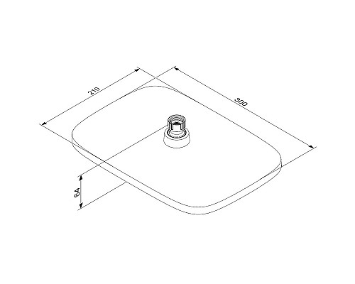 Верхний душ Damixa Merkur 940050000 Хром