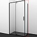 Душевая стенка WasserKRAFT Elbe 74P03-RP90 / ДУ Elbe 74P07-RP90/Dill 61S07-RP90 90 61S07-RP90/74P03-RP90 / 74P07-RP90 профиль Черный матовый стекло прозрачное