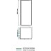 Душевая стенка WasserKRAFT Elbe 74P03-RP90 / ДУ Elbe 74P07-RP90/Dill 61S07-RP90 90 61S07-RP90/74P03-RP90 / 74P07-RP90 профиль Черный матовый стекло прозрачное