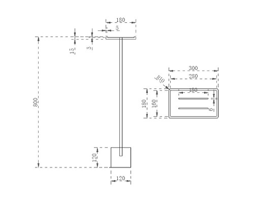 Напольная стойка Abber Stein AS1635 Белая