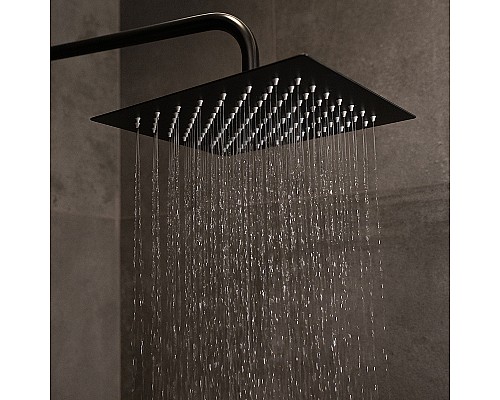 Душевая система WasserKRAFT A27701 Черная матовая