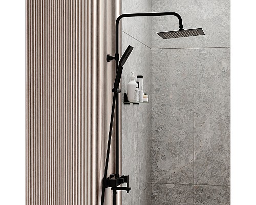 Душевая система WasserKRAFT A27701 Черная матовая