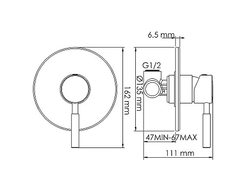 Смеситель для раковины WasserKRAFT A42583 Никель