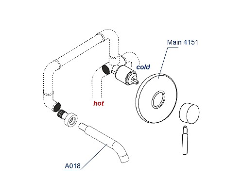 Смеситель для раковины WasserKRAFT A42583 Никель