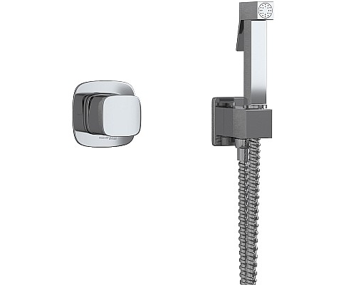 Гигиенический душ со смесителем WasserKRAFT A08657 Никель