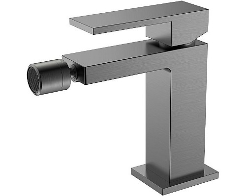 Смеситель для биде Boheme Qubic 476-GM Оружейная сталь матовая