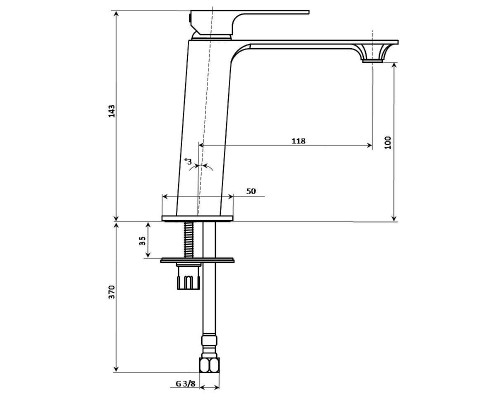 Смеситель для раковины Kerama Marazzi Fioretto V2CR205KM Хром