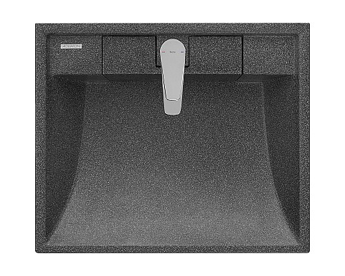 Раковина Aquaton Рейн 60 1A72103KRW210 на стиральную машину Графит Раковина Aquaton Рейн 60 1A72103KRW210 на стиральную машину Графит