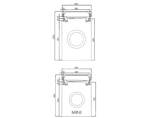 Раковина Aquaton Рейн 60 1A72103KRW210 на стиральную машину Графит Раковина Aquaton Рейн 60 1A72103KRW210 на стиральную машину Графит