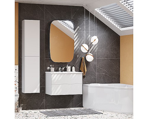 Подвесной шкаф Aquaton Сохо 35 1A258403AJ010 Белый глянцевый