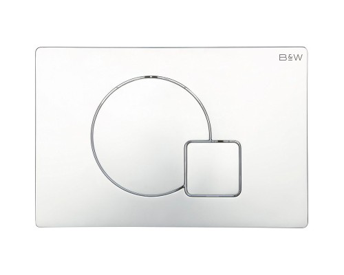 Клавиша смыва Black&White Universe WPI-09523 09523 Bright Chrome
