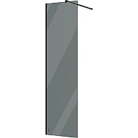 Душевая перегородка STWORKI Берген 60 MV-BE-60-BL-T профиль Черный матовый стекло тонированное