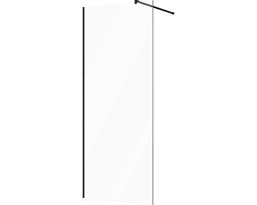 Душевая перегородка STWORKI Берген 90 MV-BE-90-BL профиль Черный матовый стекло прозрачное