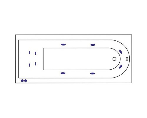 Акриловая ванна Excellent Aurum 180x80 с гидромассажем