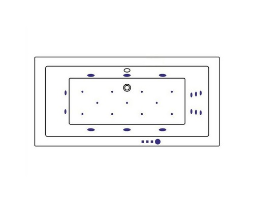 Акриловая ванна Whitecross Savia Duo 170x80 с гидромассажем