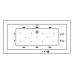 Акриловая ванна Whitecross Savia Duo 170x80 с гидромассажем