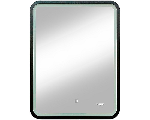 Зеркало Reflection Happy 600х800 RF4919HP с подсветкой Черное с сенсорным выключателем и диммером