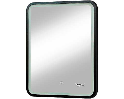 Зеркало Reflection Happy 600х800 RF4919HP с подсветкой Черное с сенсорным выключателем и диммером