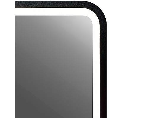 Зеркало Reflection Happy 600х800 RF4919HP с подсветкой Черное с сенсорным выключателем и диммером