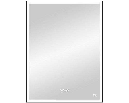 Зеркало Reflection Ghost 600х800 RF5223GH с подсветкой Черное с сенсорным выключателем, диммером и часами