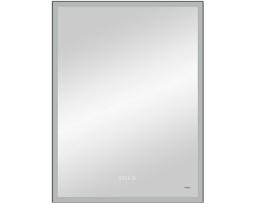 Зеркало Reflection Ghost 600х800 RF5223GH с подсветкой Черное с сенсорным выключателем, диммером и часами