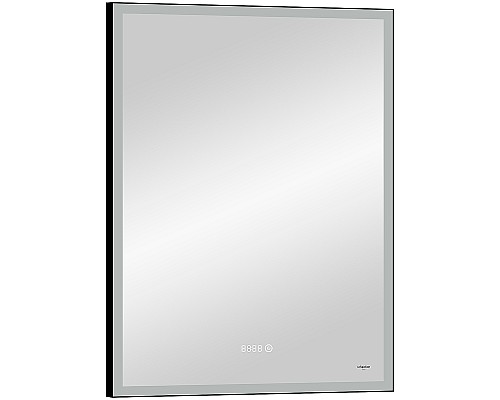Зеркало Reflection Ghost 600х800 RF5223GH с подсветкой Черное с сенсорным выключателем, диммером и часами
