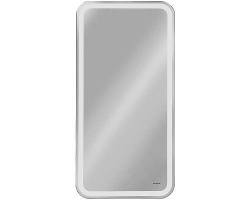 Зеркальный шкаф Reflection Circle 400х800 R RF2104SR с подсветкой Белый матовый