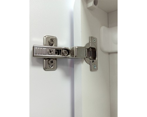 Зеркальный шкаф Reflection Circle 400х800 R RF2104SR с подсветкой Белый матовый