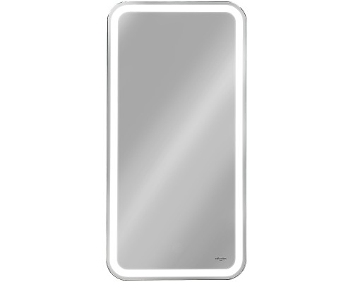 Зеркальный шкаф Reflection Circle  400х800 L RF2105SR с подсветкой Белый матовый