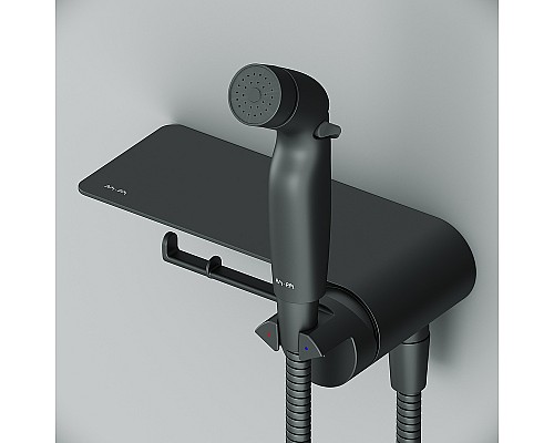 Гигиенический душ со смесителем AM.PM Func F0H8F922 Черный матовый