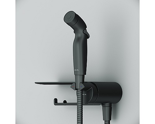 Гигиенический душ со смесителем AM.PM Func F0H8F922 Черный матовый