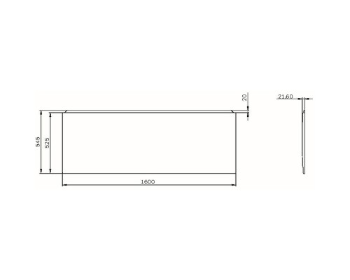 Фронтальная панель для ванны AM.PM X-Joy 160 Белая