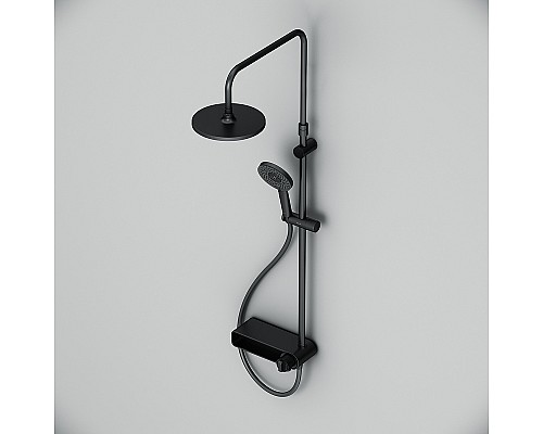 Душевая система AM.PM X-Joy F0785A722 Черная матовая