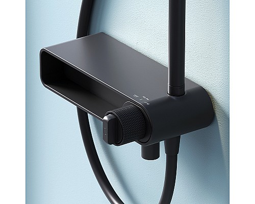 Душевая система AM.PM X-Joy F0785A722 Черная матовая