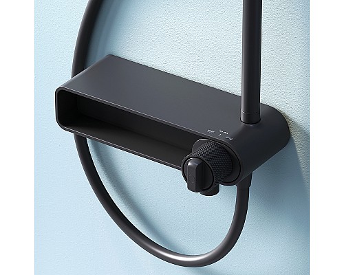 Душевая система AM.PM X-Joy F0785A722 Черная матовая