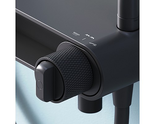 Душевая система AM.PM X-Joy F0785A722 Черная матовая