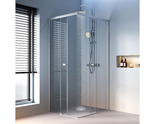 Душевой уголок AM.PM X-Joy 100х80 W94G-403-10080-MТ профиль Хром матовый стекло прозрачное