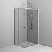 Душевой уголок AM.PM X-Joy 100х80 W94G-403-10080-MТ профиль Хром матовый стекло прозрачное