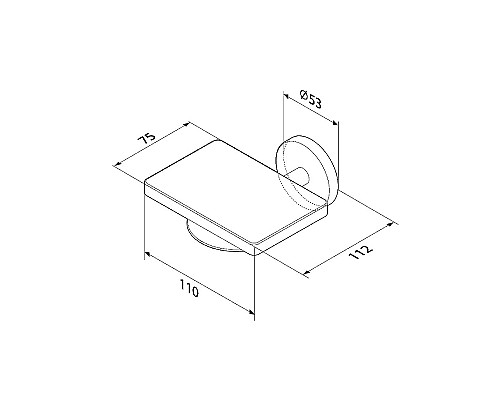 Мыльница AM.PM X-Joy A85A34222 Черная матовая